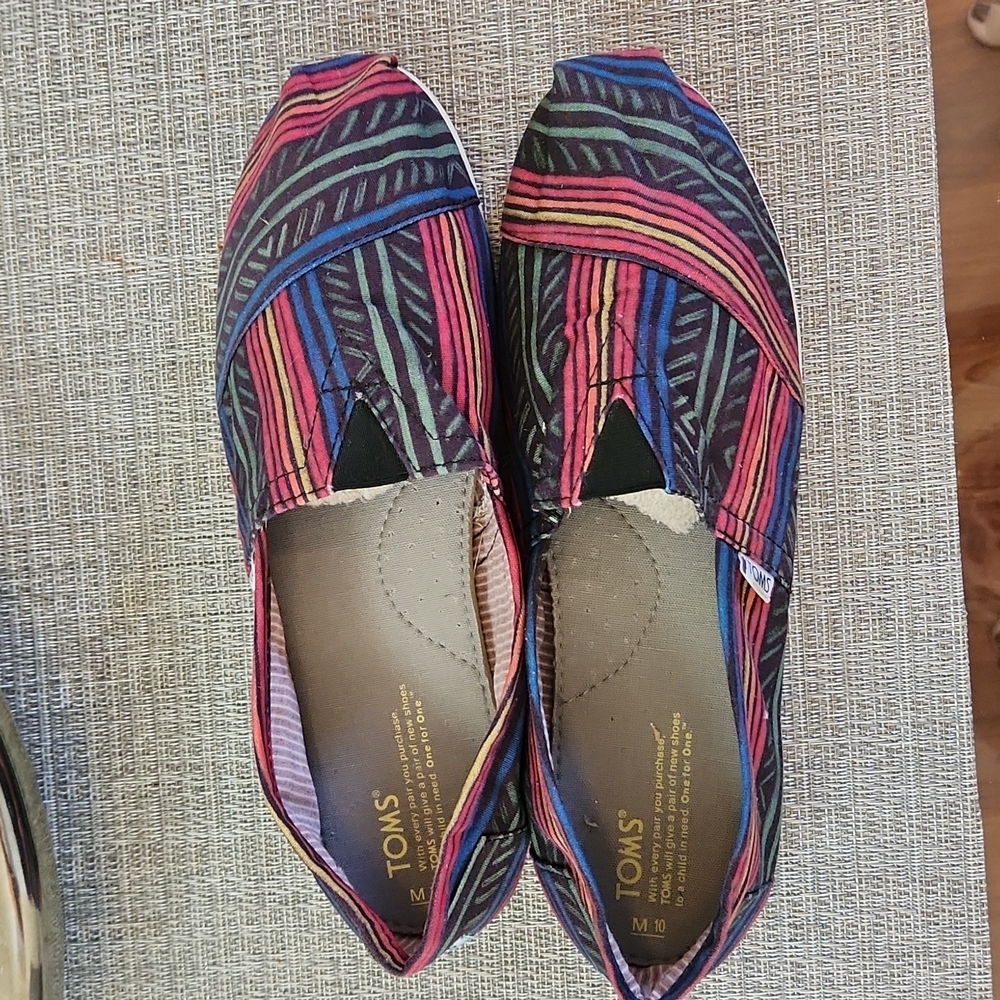 Toms Classic Tribe Printed Men 10 Alpargatas Shoes